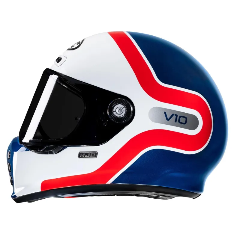 Kask integralny HJC V10 GRAPE BLUE/RED niebieski czerwony biały