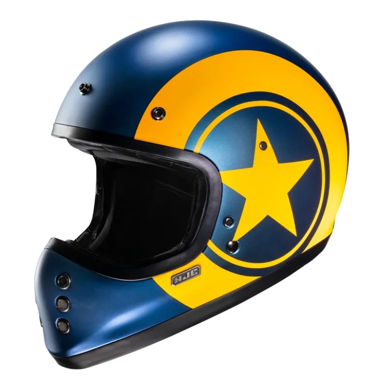 Kask integralny HJC V60 NYX BLUE/YELLOW niebieski żółty