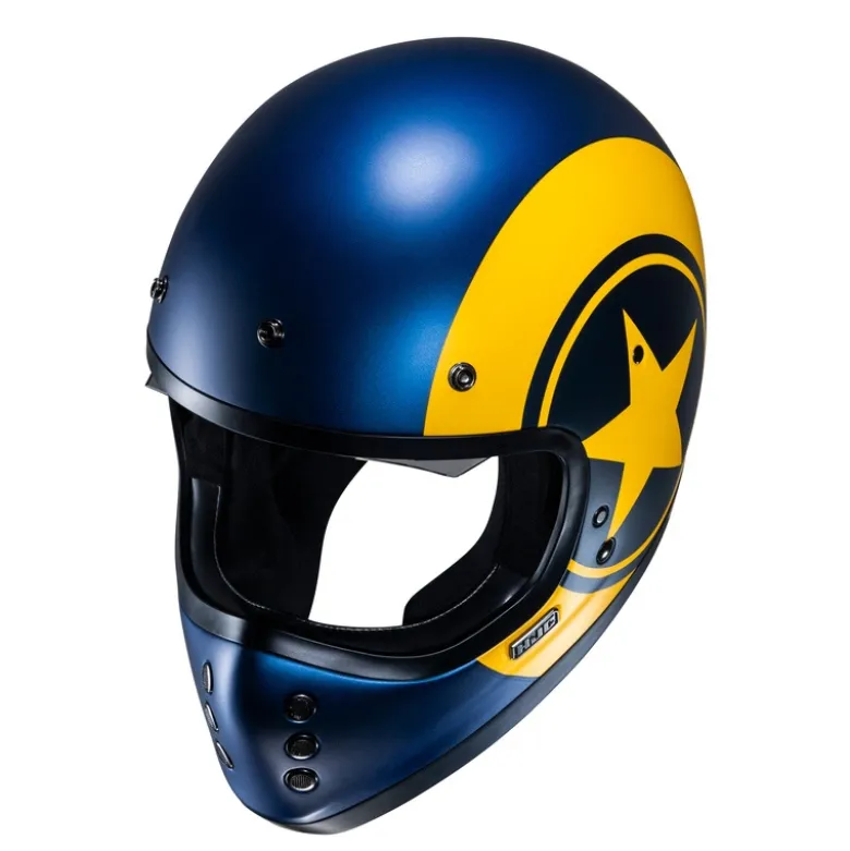 Kask integralny HJC V60 NYX BLUE/YELLOW niebieski żółty
