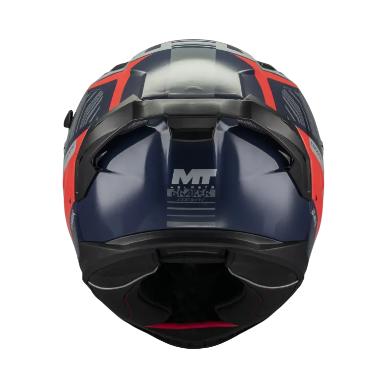 Kask integralny MT BRAKER SV COCKPIT RED/GREY/BLUE czerwony szary granatowy