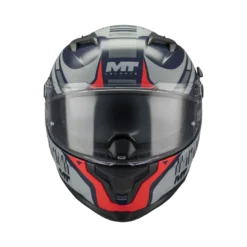 Kask integralny MT BRAKER SV COCKPIT RED/GREY/BLUE czerwony szary granatowy