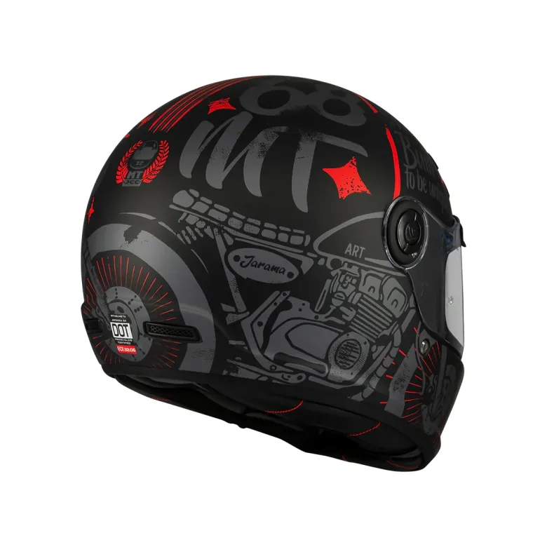 Kask integralny MT JARAMA SV ART. BLACK/RED czarny czerwony