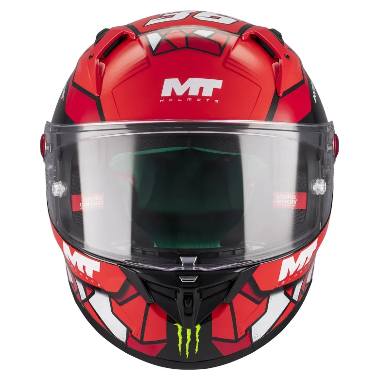 Kask integralny MT KRE+ S PIQUERAS BLACK/RED czarny czerwony