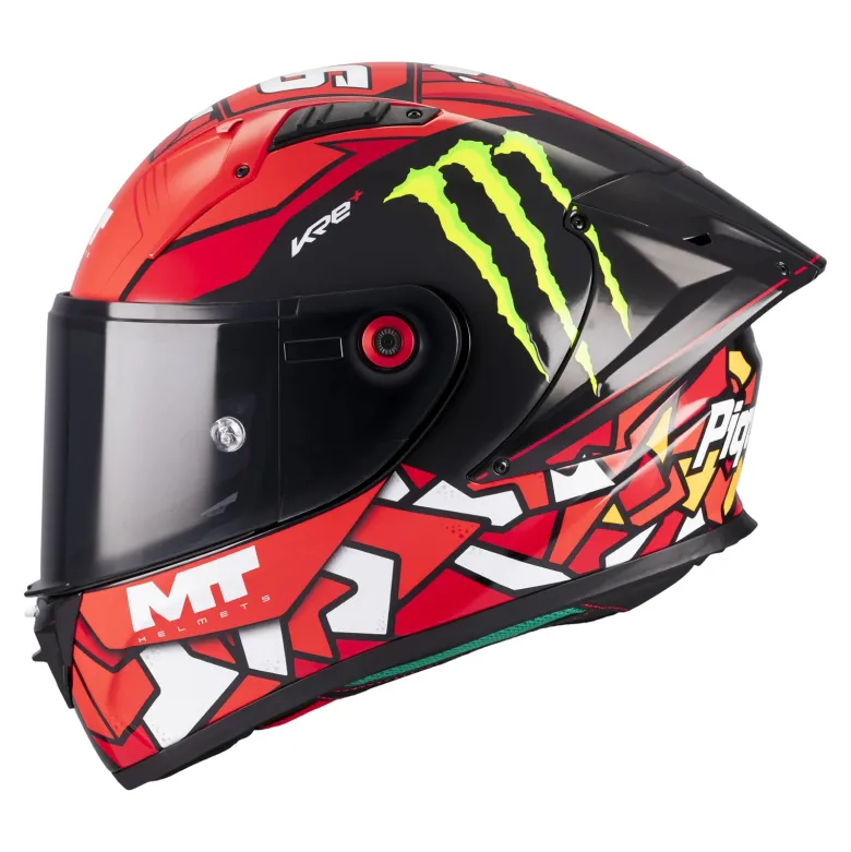 Kask integralny MT KRE+ S PIQUERAS BLACK/RED czarny czerwony
