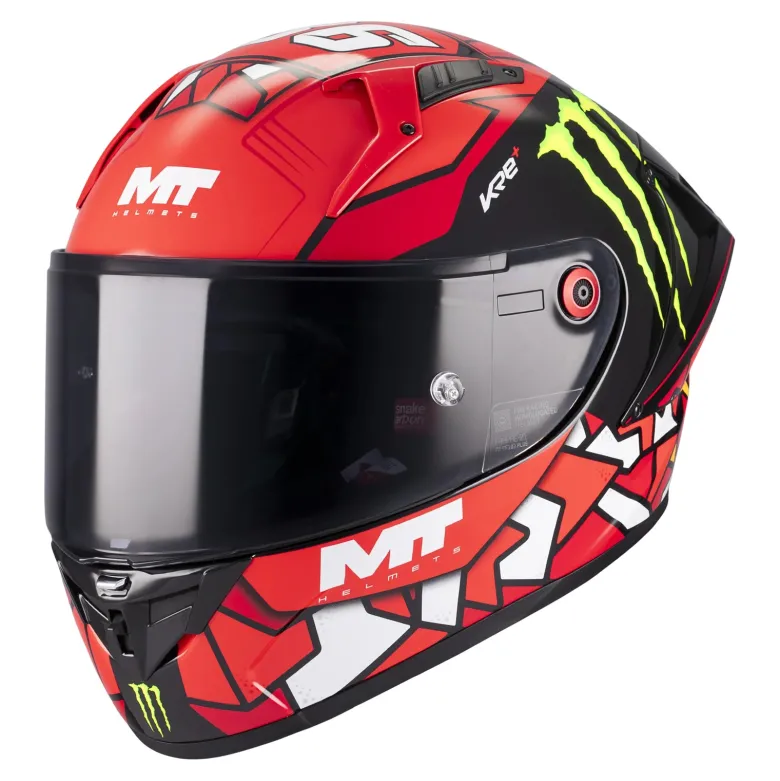 Kask integralny MT KRE+ S PIQUERAS BLACK/RED czarny czerwony