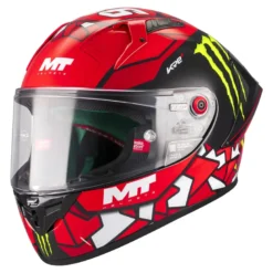 Kask integralny MT KRE+ S PIQUERAS BLACK/RED czarny czerwony