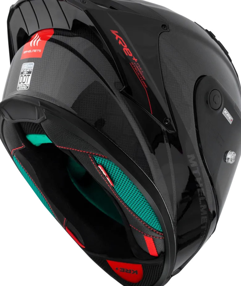 Kask integralny MT KRE+ S SOLID GLOSS CARBON/BLACK czarny