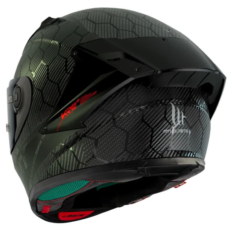 Kask integralny MT KRE+ S SOLID GLOSS CARBON/BLACK czarny