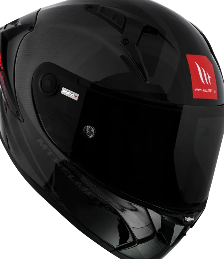 Kask integralny MT KRE+ S SOLID GLOSS CARBON/BLACK czarny