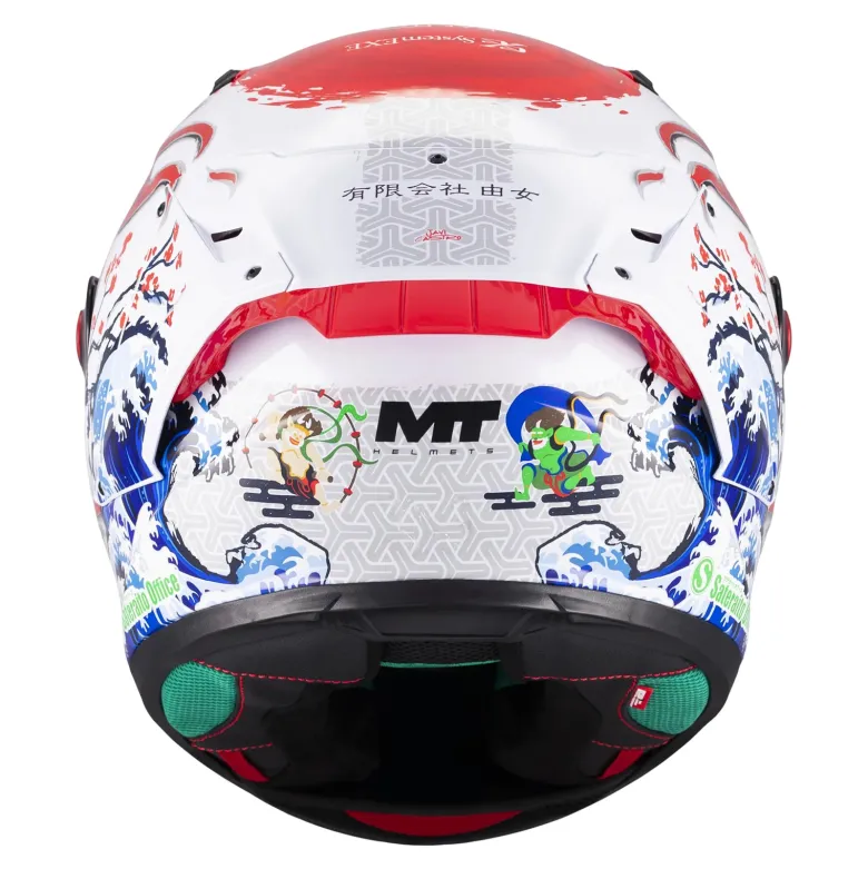 Kask integralny MT KRE+ S YAMANAKA RED/WHITE/BLUE czarny biały niebieski