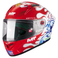 Kask integralny MT KRE+ S YAMANAKA RED/WHITE/BLUE czarny biały niebieski