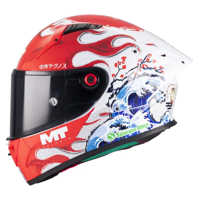 Kask integralny MT KRE+ S YAMANAKA RED/WHITE/BLUE czarny biały niebieski