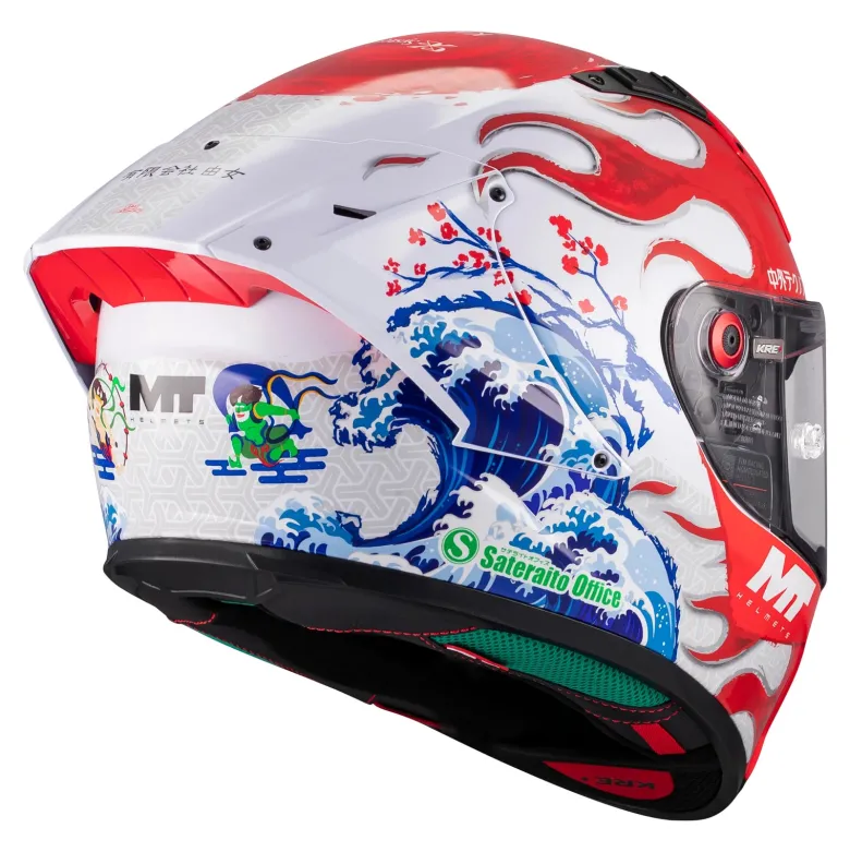 Kask integralny MT KRE+ S YAMANAKA RED/WHITE/BLUE czarny biały niebieski