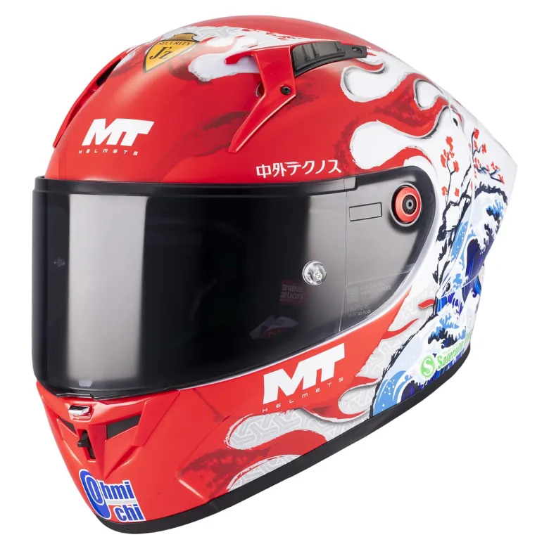 Kask integralny MT KRE+ S YAMANAKA RED/WHITE/BLUE czarny biały niebieski
