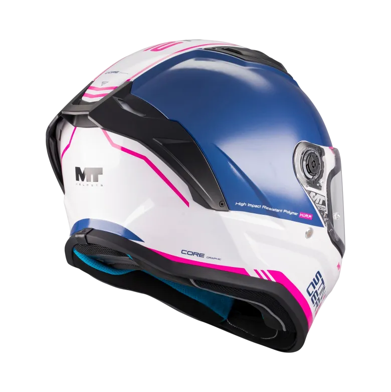 Kask integralny MT STINGER 2 CORE WHITE/BLUE biały niebieski
