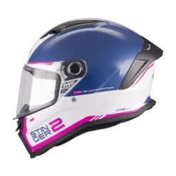 Kask integralny MT STINGER 2 CORE WHITE/BLUE biały niebieski