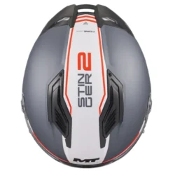 Kask integralny MT STINGER 2 CORE GREY/WHITE/RED biały szary czerwony