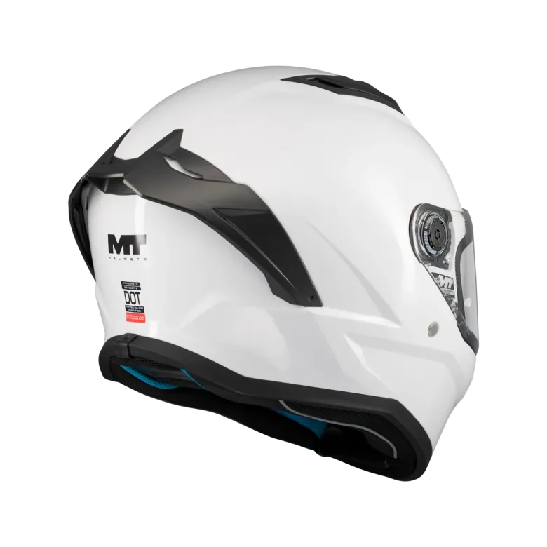 Kask integralny MT STINGER 2 PURE GLOSS PEARL WHITE biały