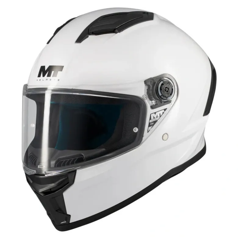 Kask integralny MT STINGER 2 PURE GLOSS PEARL WHITE biały
