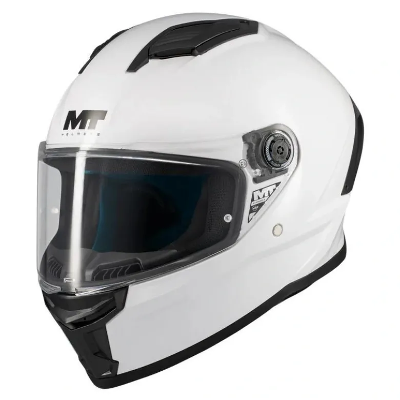 Kask integralny MT STINGER 2 PURE GLOSS PEARL WHITE biały
