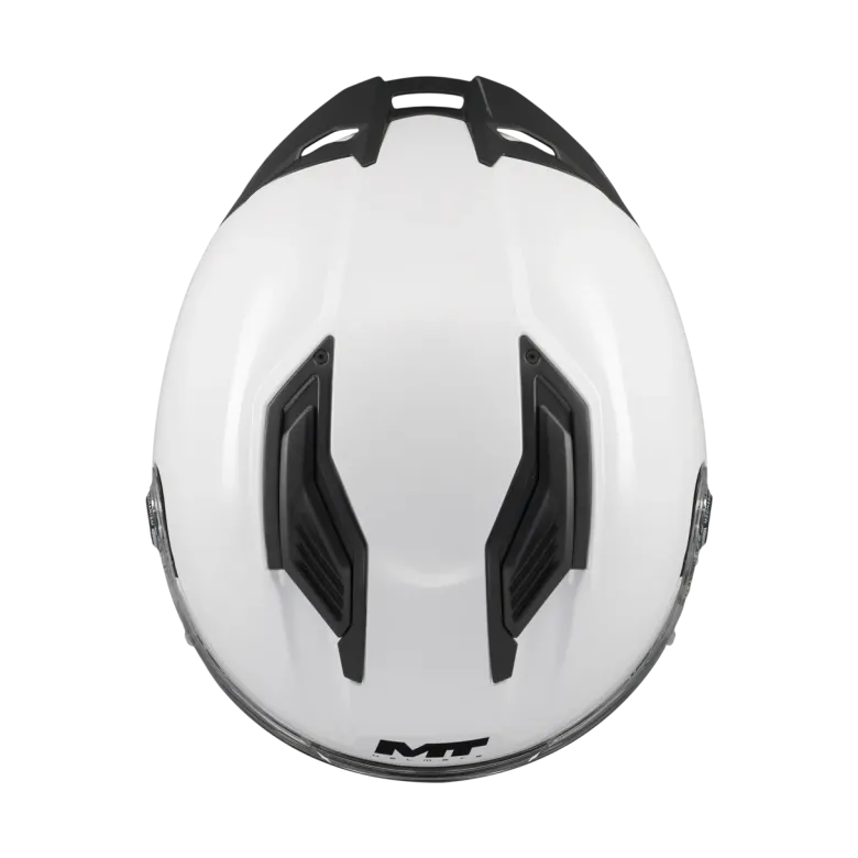 Kask integralny MT STINGER 2 PURE GLOSS PEARL WHITE biały