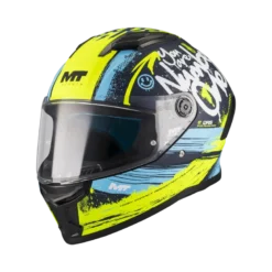 Kask integralny MT STINGER 2 ROCKET BLACK/YELLOW/BLUE MATT czarny żółty niebieski