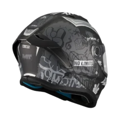 Kask integralny MT STINGER 2 TAGGER BLACK/GREY MATT czarny szary