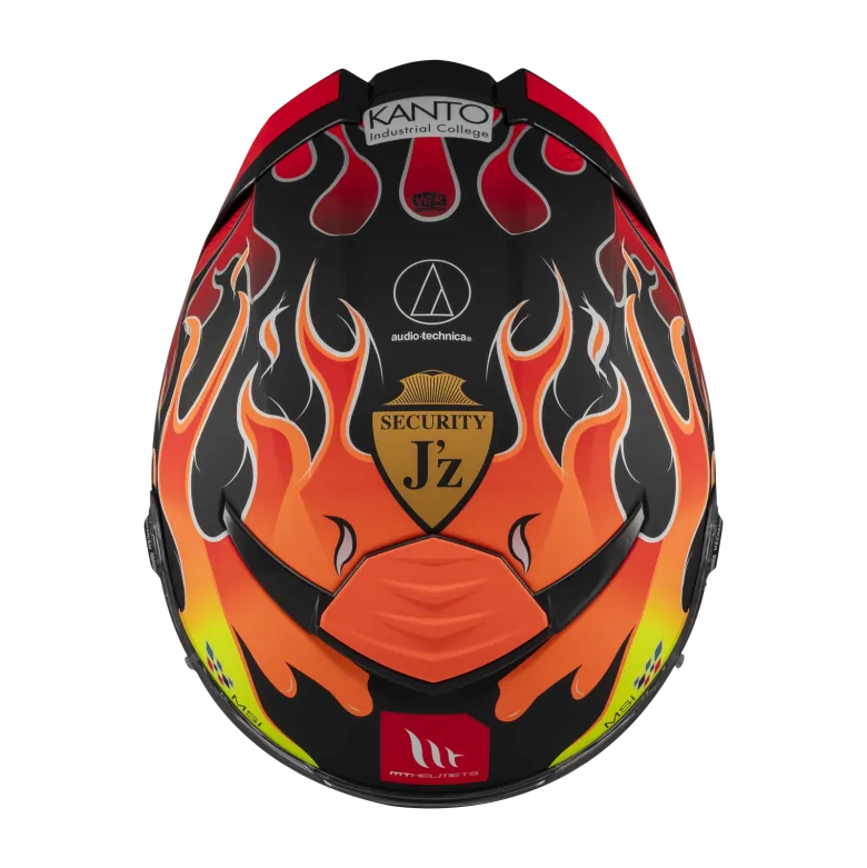 Kask integralny MT THUNDER 4 SV YAMANAKA 2024 czerwony żółty czarny