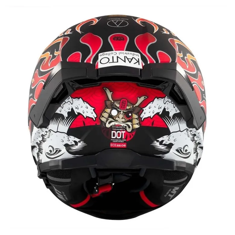 Kask integralny MT THUNDER 4 SV YAMANAKA 2024 czerwony żółty czarny