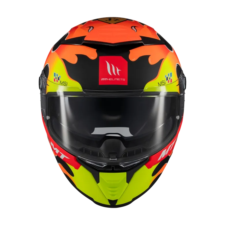 Kask integralny MT THUNDER 4 SV YAMANAKA 2024 czerwony żółty czarny