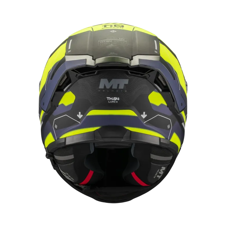 Kask integralny MT THUNDER 4 SV LUMEX BLACK/BLUE/YELLOW FLUO czarny niebieski żółty fluo