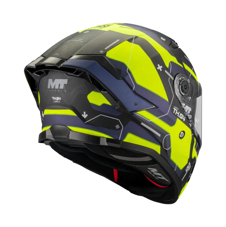 Kask integralny MT THUNDER 4 SV LUMEX BLACK/BLUE/YELLOW FLUO czarny niebieski żółty fluo