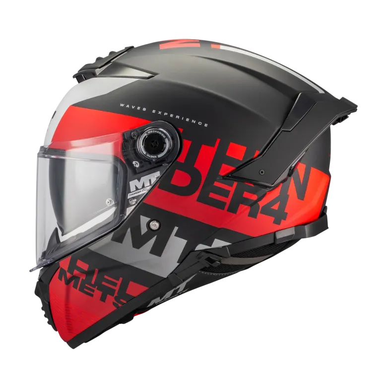 Kask integralny MT THUNDER 4 SV WAVES BLACK/RED/WHITE czarny czerwony biały