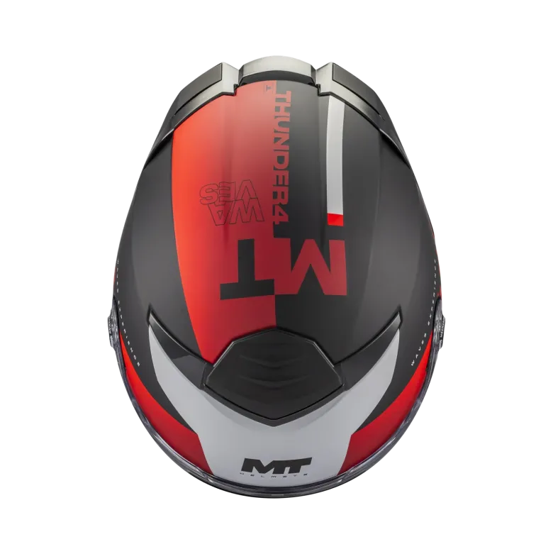 Kask integralny MT THUNDER 4 SV WAVES BLACK/RED/WHITE czarny czerwony biały