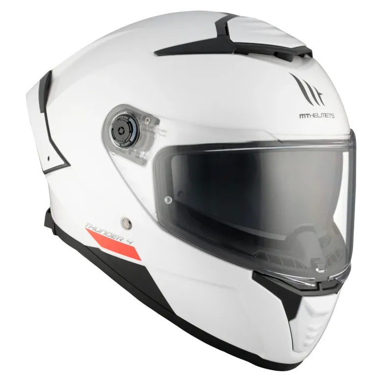 Kask integralny MT THUNDER 4 SV SOLID GLOSS PEARL WHITE biały