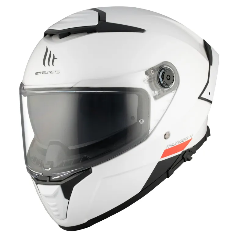 Kask integralny MT THUNDER 4 SV SOLID GLOSS PEARL WHITE biały