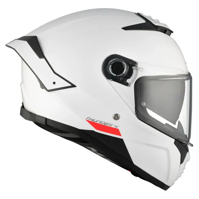 Kask integralny MT THUNDER 4 SV SOLID GLOSS PEARL WHITE biały