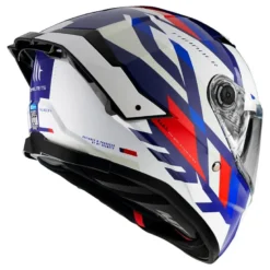 Kask integralny MT THUNDER 4 SV ERGO GLOSS PEARL BLUE biały niebieski czerwony