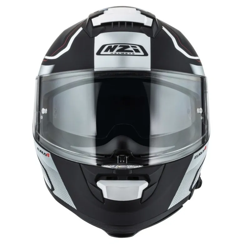 Kask integralny NZI EURUS 4 STREAM CHARMENT BLACK WHITE TINTED S MATT czarny biały