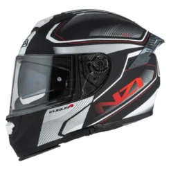 Kask integralny NZI EURUS 4 STREAM CHARMENT BLACK WHITE TINTED S MATT czarny biały