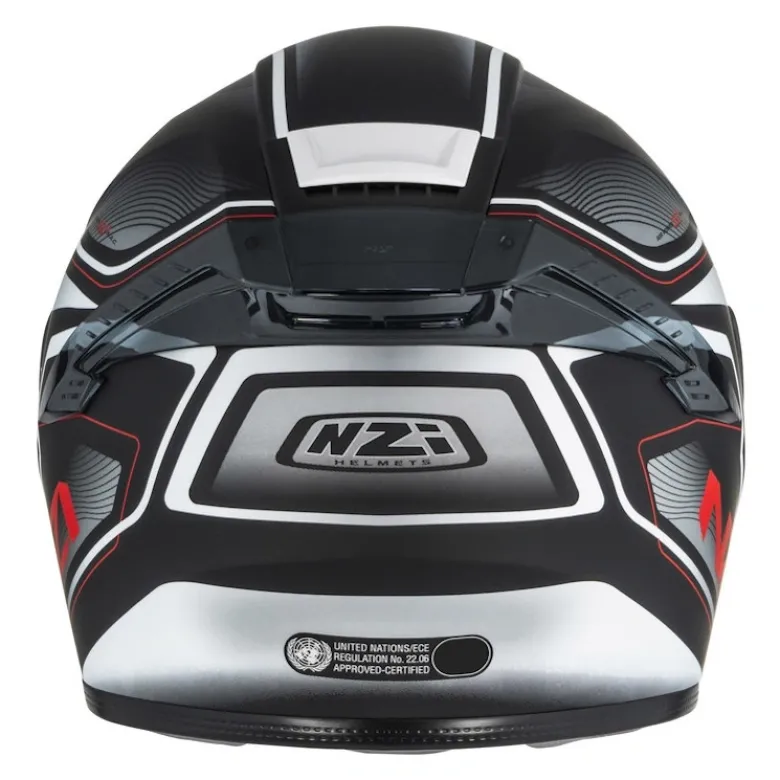 Kask integralny NZI EURUS 4 STREAM CHARMENT BLACK WHITE TINTED S MATT czarny biały
