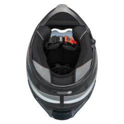 Kask integralny NZI EURUS 4 STREAM VANGUARD BLACK SAND RED TINTED MATT czarny beżowy czerwony