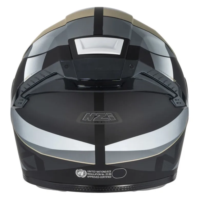 Kask integralny NZI EURUS 4 STREAM VANGUARD BLACK SAND RED TINTED MATT czarny beżowy czerwony