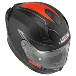 Kask integralny NZI GO RIDER STREAM DUO SOLID BLACK RED MATT czarny czerwony