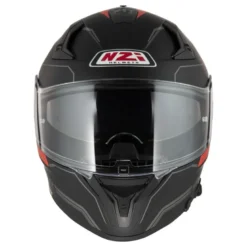 Kask integralny NZI GO RIDER STREAM DUO SOLID BLACK RED MATT czarny czerwony