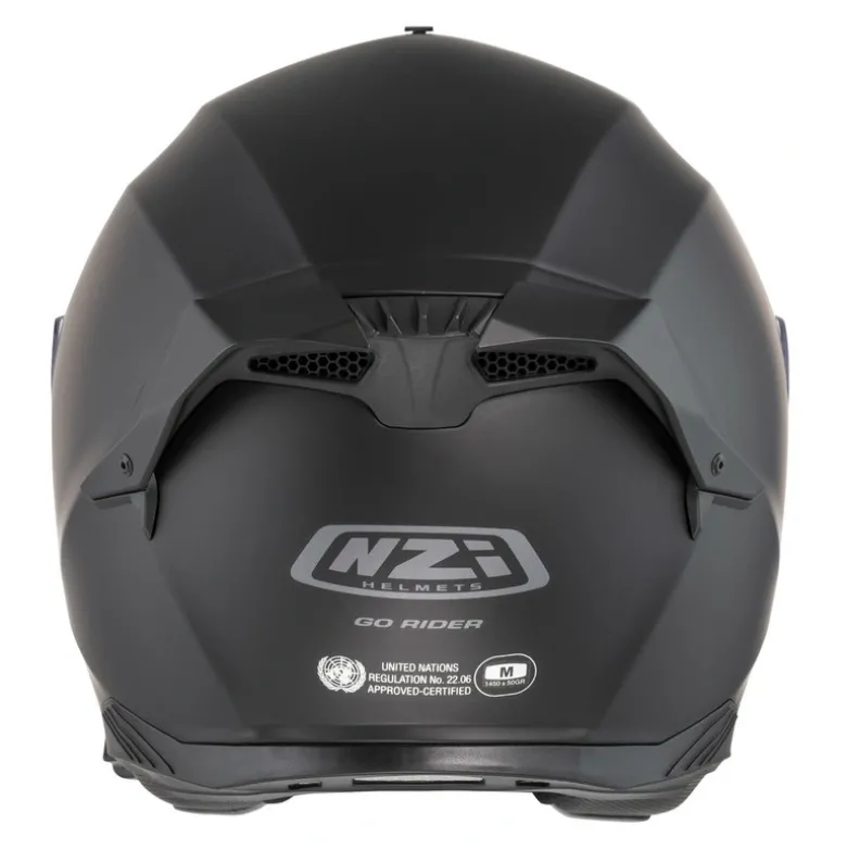 Kask integralny NZI GO RIDER STREAM DUO MATT BLACK czarny mat