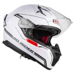 Kask integralny NZI GO RIDER STREAM DUO SOLID WHITE biały