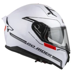 Kask integralny NZI GO RIDER STREAM DUO SOLID WHITE biały