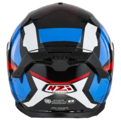 Kask integralny NZI GO RIDER STREAM DUO QUADRI BLACK RED BLUE czarny czerwony niebieski