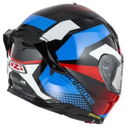 Kask integralny NZI GO RIDER STREAM DUO QUADRI BLACK RED BLUE czarny czerwony niebieski